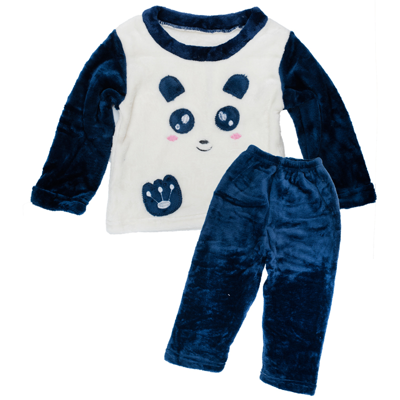 Pijama plusata model panda 4 ani