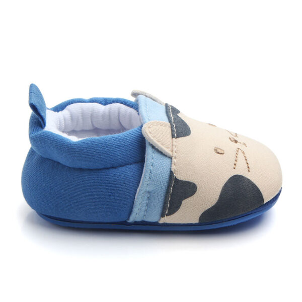 Papucei albastri model pisicuta profil