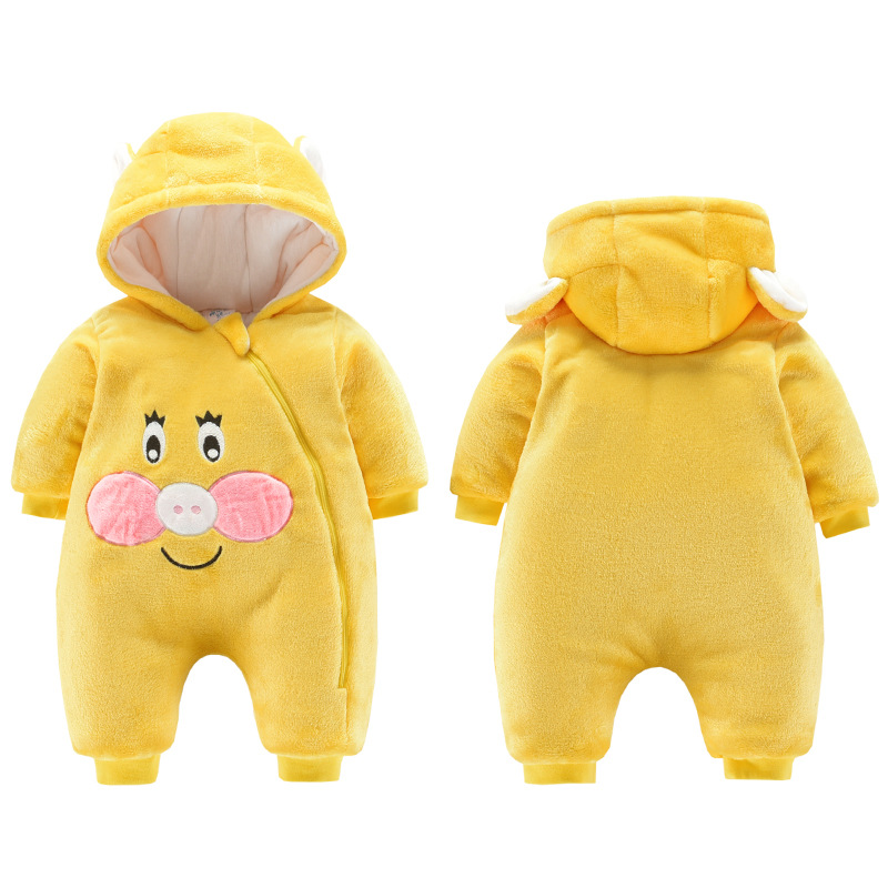 Combinezon galben imprimeu purcelus (2)