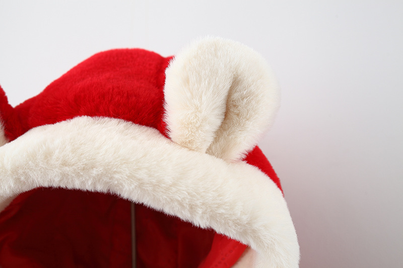 Palton rosu ciucurei (7)