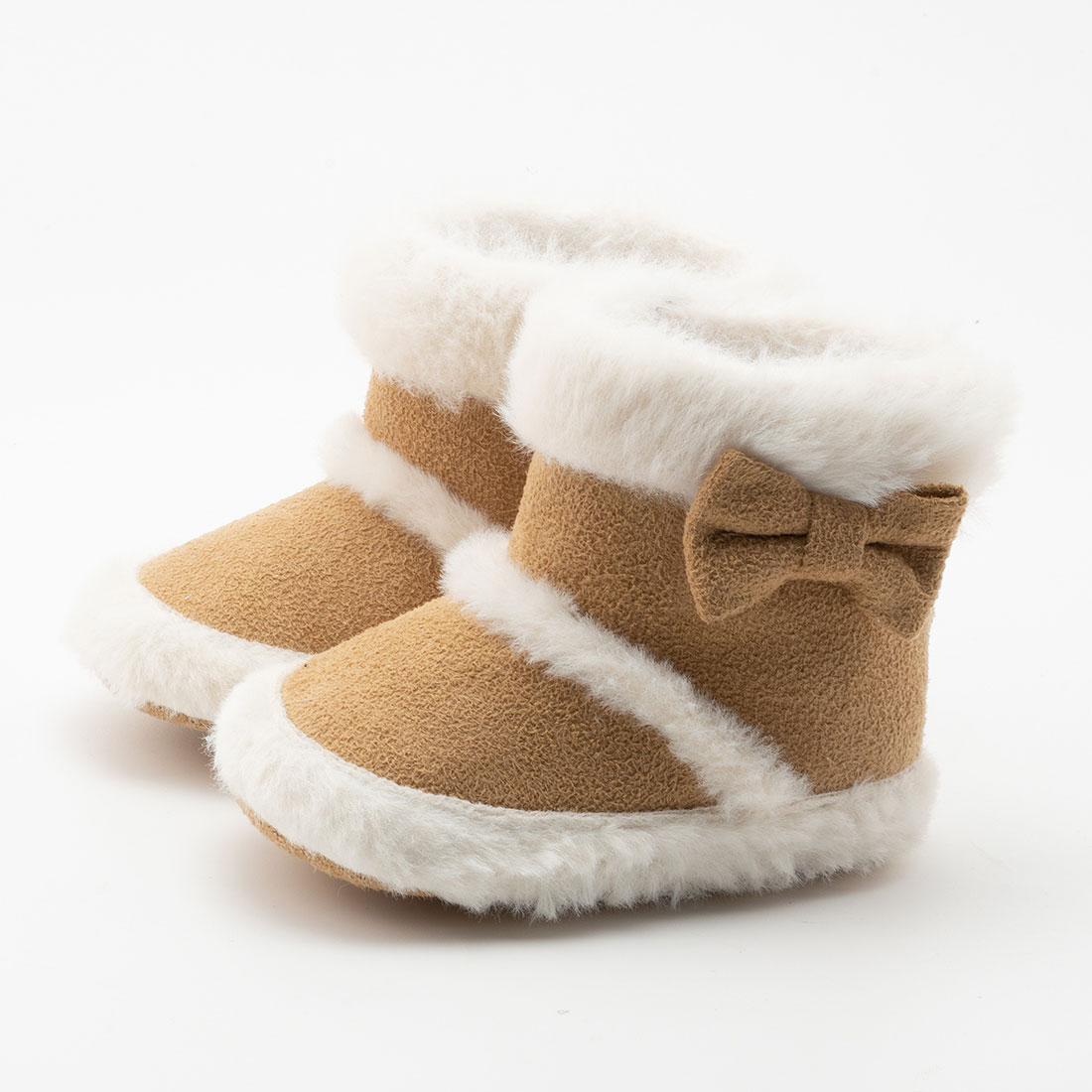 Cizmulite maro cu blanita Eliza