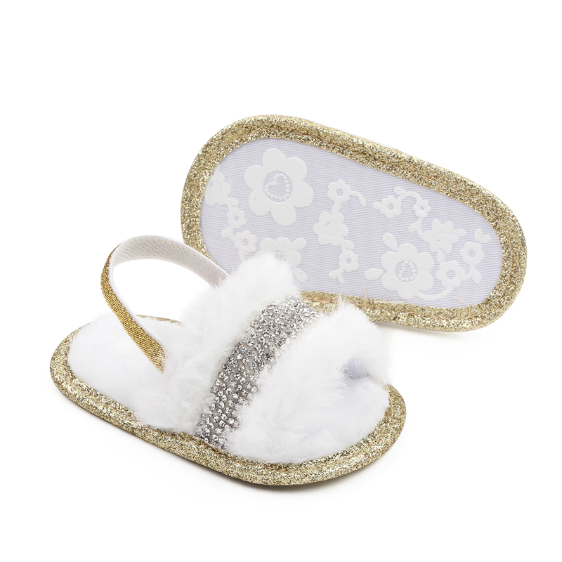 Papucei de casa albi pufosi (2)