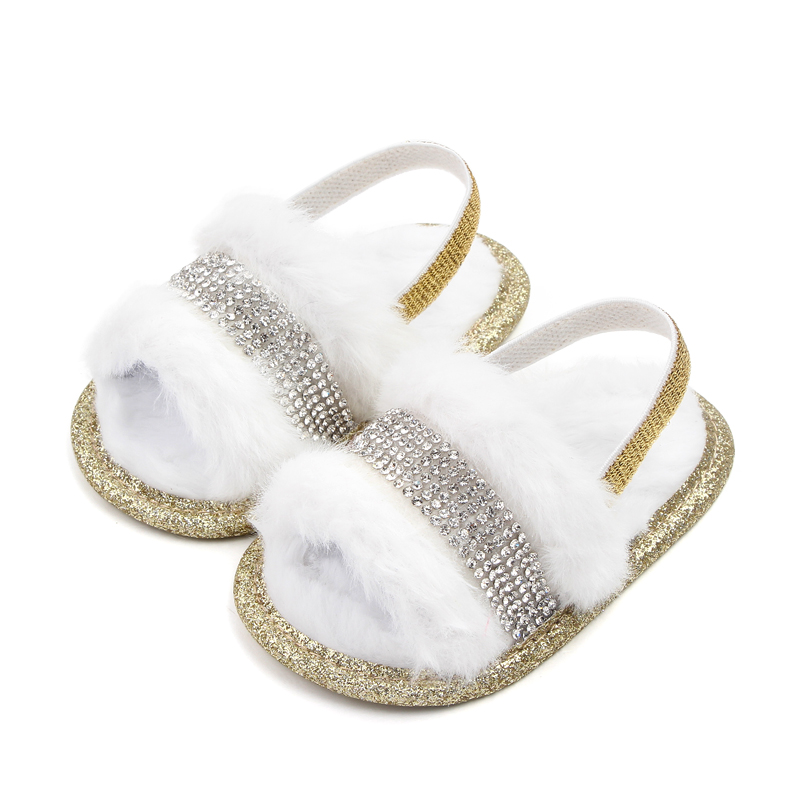 Papucei de casa albi pufosi (4)