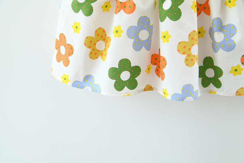 Rochita alba floricele colorate (3)