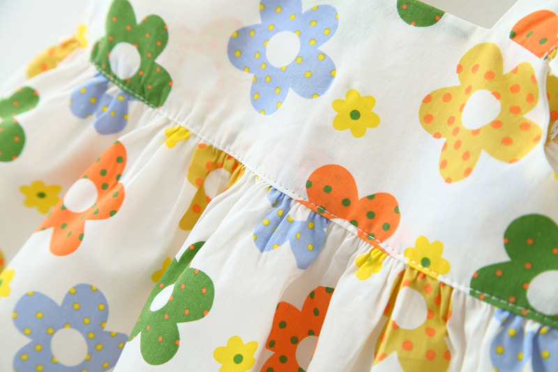 Rochita alba floricele colorate (5)