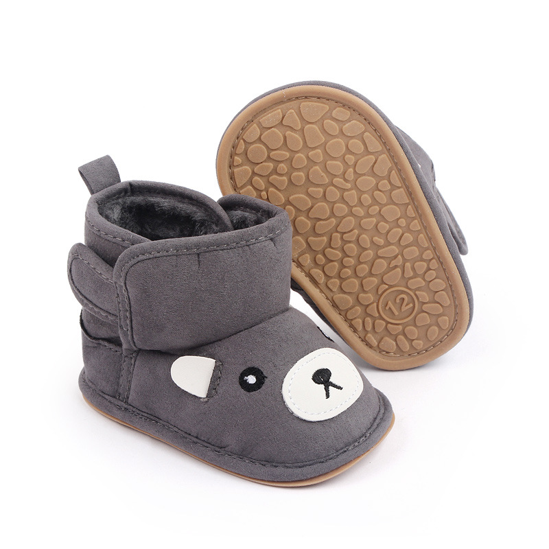 Papucei ursulet gri fata