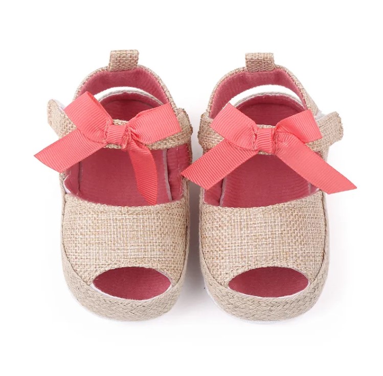 Sandale Sunny cu fundita rosie (1)