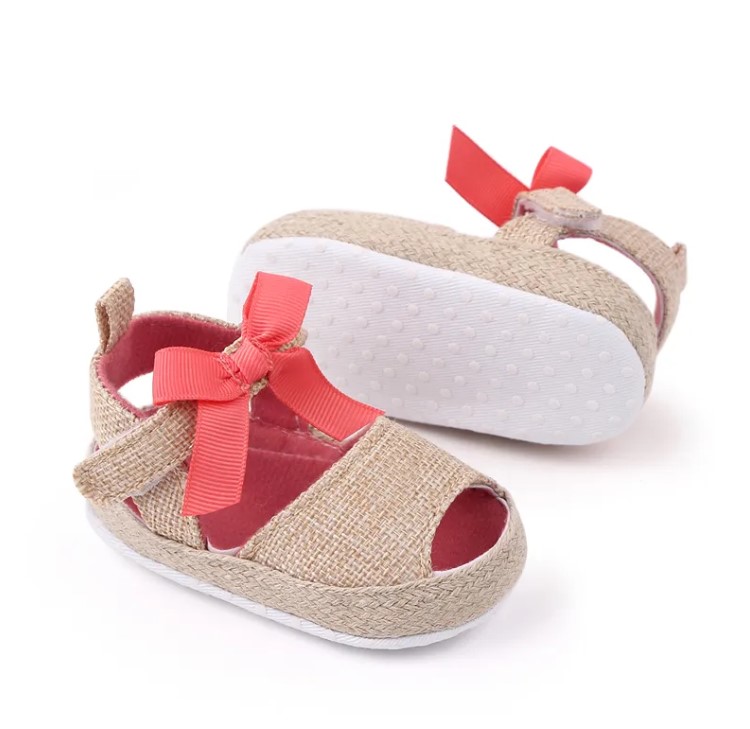 Sandale Sunny cu fundita rosie (2)