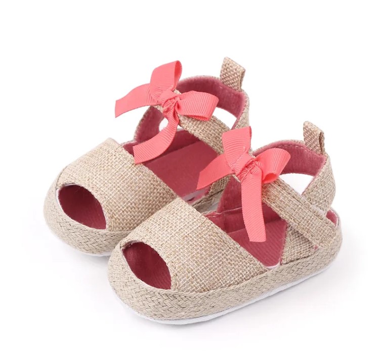 Sandale Sunny cu fundita rosie (4)