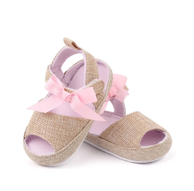 Sandale Sunny cu fundita roz (1)