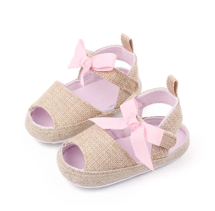 Sandale Sunny cu fundita roz (2)