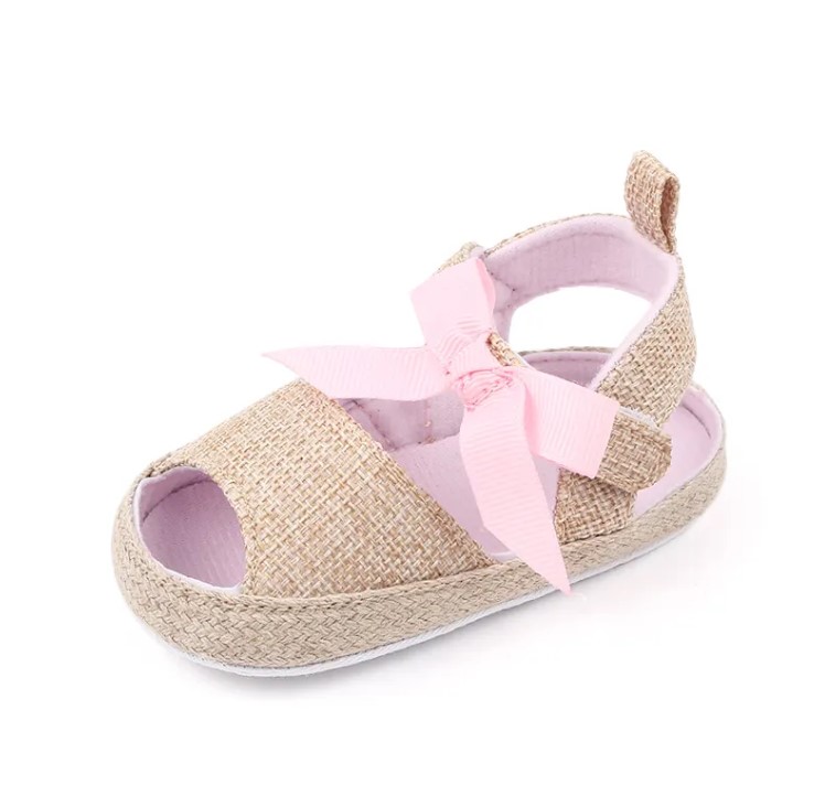 Sandale Sunny cu fundita roz (4)